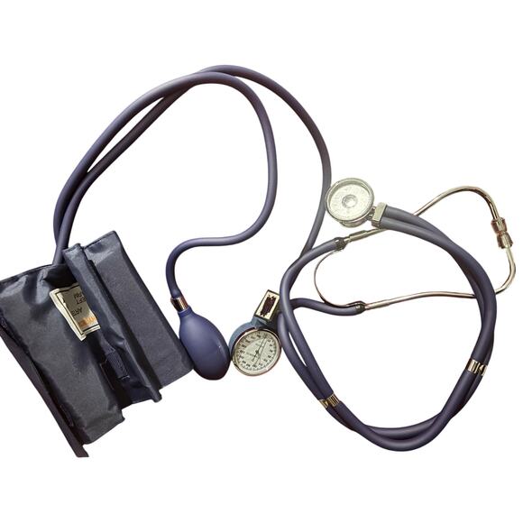 Manual Blood Pressure Cuff & Stethoscope Set Adult Sphygmomanometer Medical - Picture 1 of 16